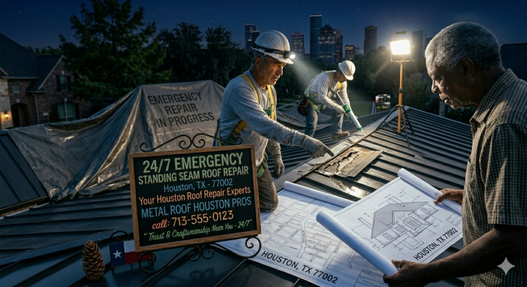 24/7 Emergency Standing Seam Roof Repair