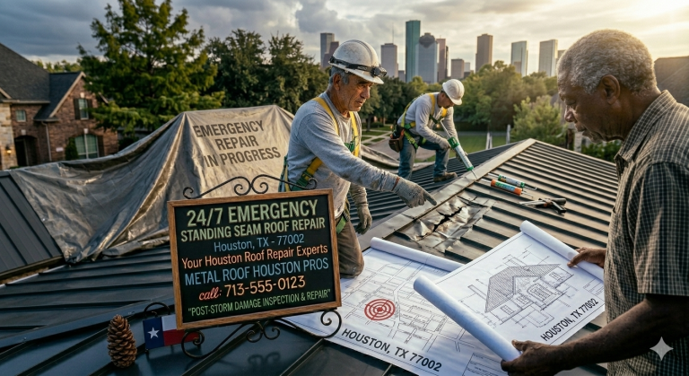 After-Storm Standing Seam Roof Inspection & Repair